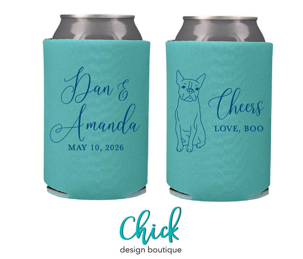 Can Koozies Pet Sketch Coolers