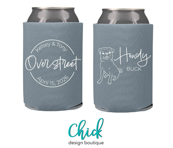 Howdy Monogram Koozies