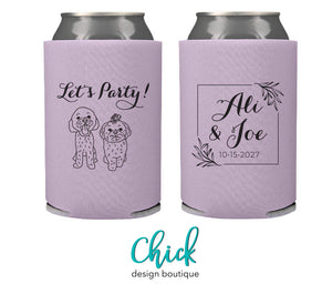 Let's Party Koozie Wedding Favors