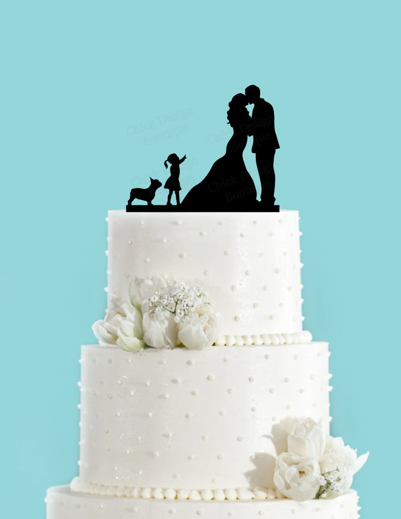 French bulldog shop wedding cake topper