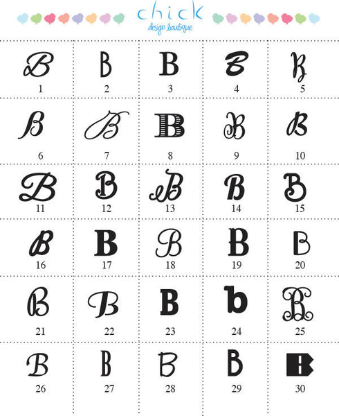 Monogram Letter B